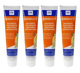 4 Pack Enzymatic Pet Toothpaste (Flavor: Banana- Mint)